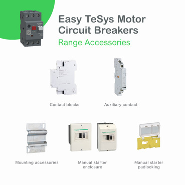 Schneider GZ1E06 | Motor circuit breaker,Easy TeSys Power,GZ1E,AC-3,3P,1..1.6A,thermal magnetic trip