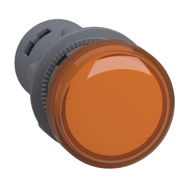 Schneider XA2EVFD5LC | round pilot light Ø 22 - amber- integral LED -110 V DC- screw clamp terminals