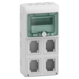 Schneider 13179 | Kaedra - for power outlet - 4 openings - 1 x 8 modules
