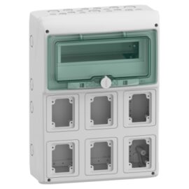 Schneider 13181 | Kaedra - for power outlet - 6 openings - 1 x 12 modules