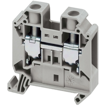 Schneider NSYTRV162 | Terminal block, Linergy TR, grey, 16mm², passthrough, 2 points, set of 10
