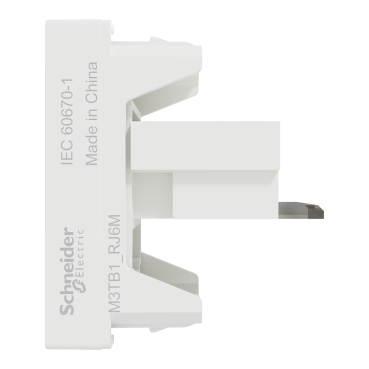 Schneider M3TB1_RJ6M | Data Socket, Miluz E, mechanism, CAT6, with shutter, white