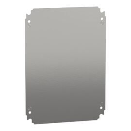 Schneider NSYMM43 | Plain mounting plate H400xW300mm made of galvanised sheet steel