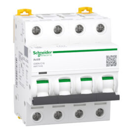 Schneider A9F77416 | Miniature circuit-breaker, Acti9 iC60N, 4P, 16 A, C curve, 6000 A (IEC 60898-1), 10 kA (IEC 60947-2)