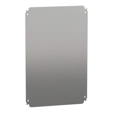 Schneider NSYMM64 | Plain mounting plate H600xW400mm made of galvanised sheet steel
