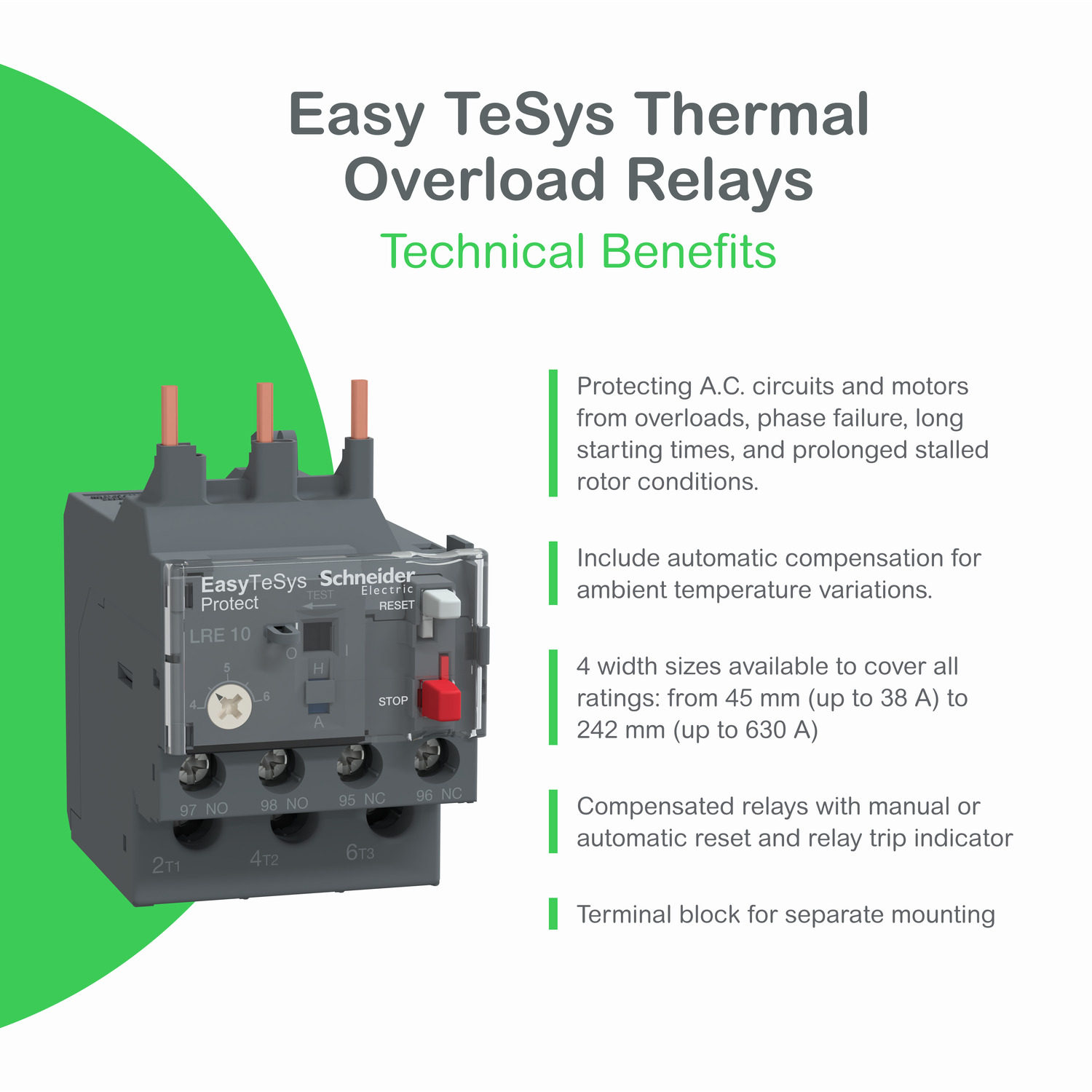 Schneider LRE35 | Thermal overload relay,Easy TeSys Protect,30...38A,class 10A