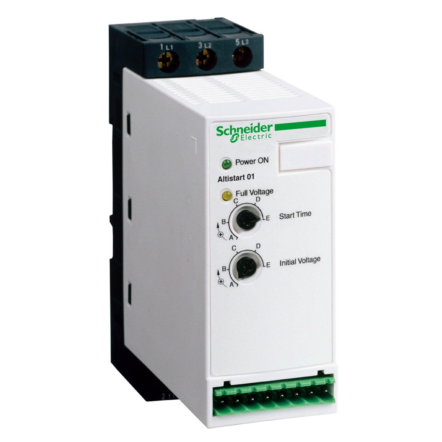 Schneider ATS01N125FT | Soft starter for asynchronous motor, Altistart 01, ATS01, 25A, 110 to 480V, 2.2 to 11kW