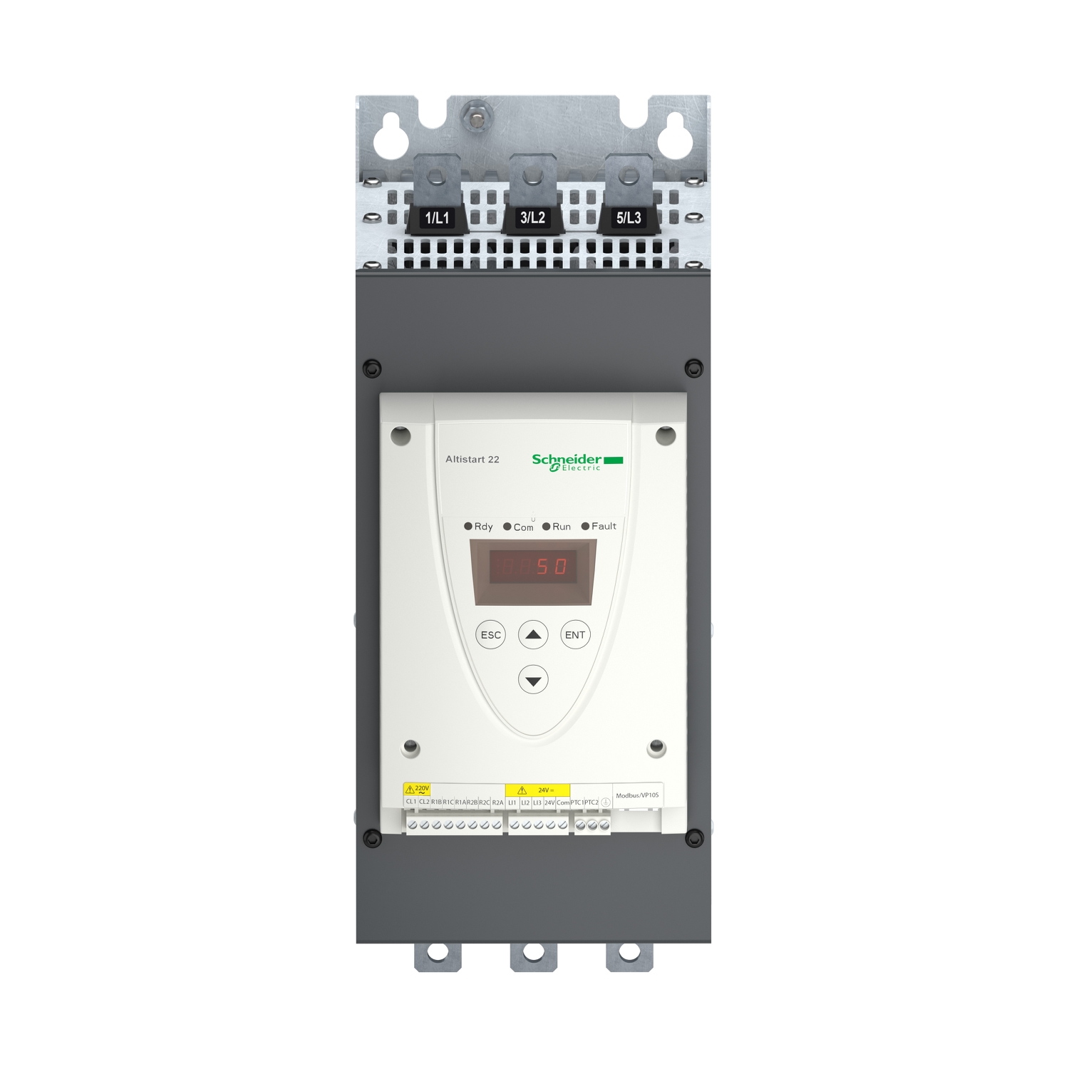 Schneider ATS22C17Q | Soft starter for asynchronous motor, Altistart 22, control 230V, 230 to 440V, 45 to 90kW