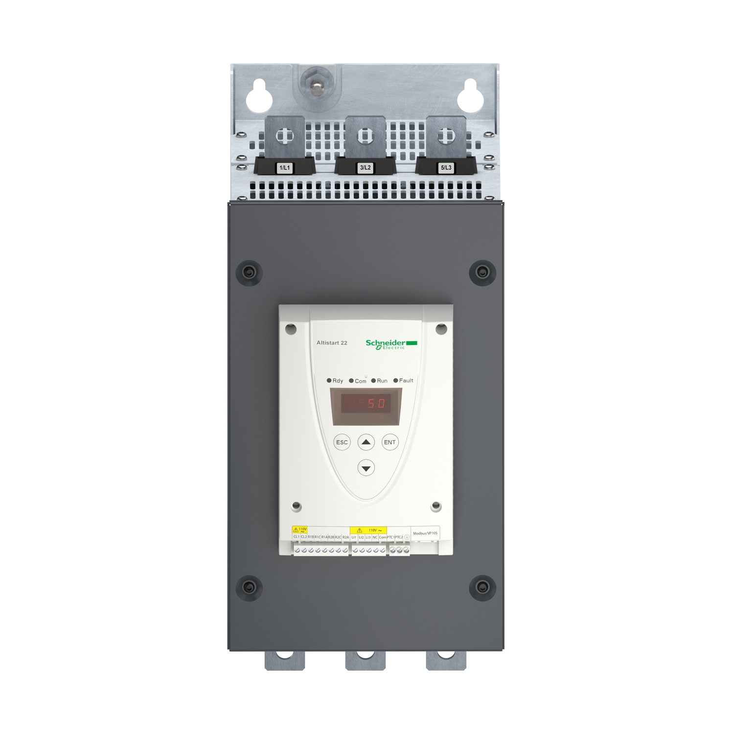 Schneider ATS22C21Q | Soft starter for asynchronous motor, Altistart 22, control 230V, 230 to 440V, 55 to 110kW