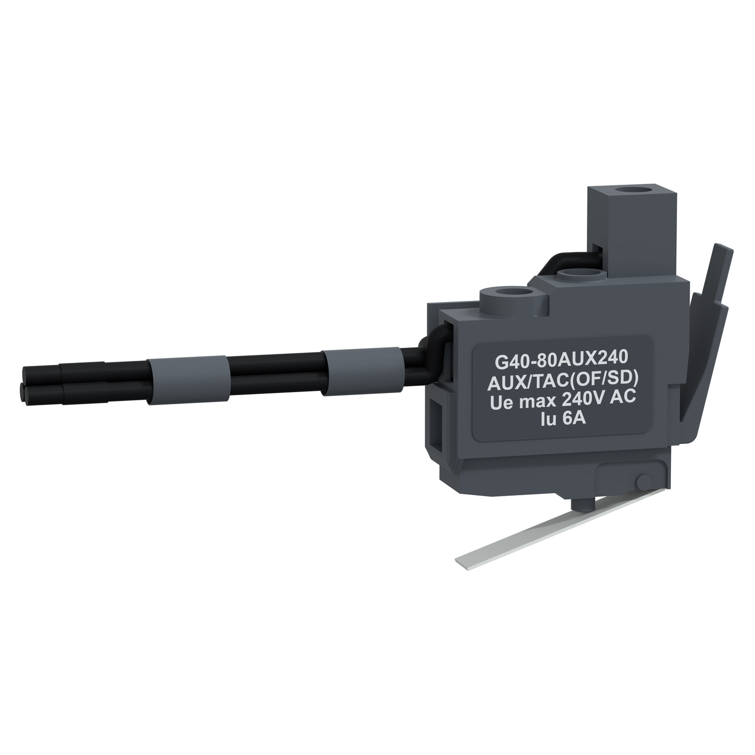 Schneider G40-80AUX240 | Auxiliary contact, GoPact MCCB 400/800, 1 NO/NC contact type, circuit breaker status OF/SD