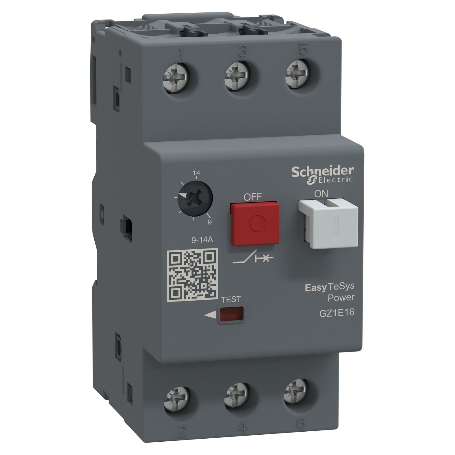 Schneider GZ1E16 | Motor circuit breaker,Easy TeSys Power,GZ1E,AC-3,3P,9..14A,thermal magnetic trip