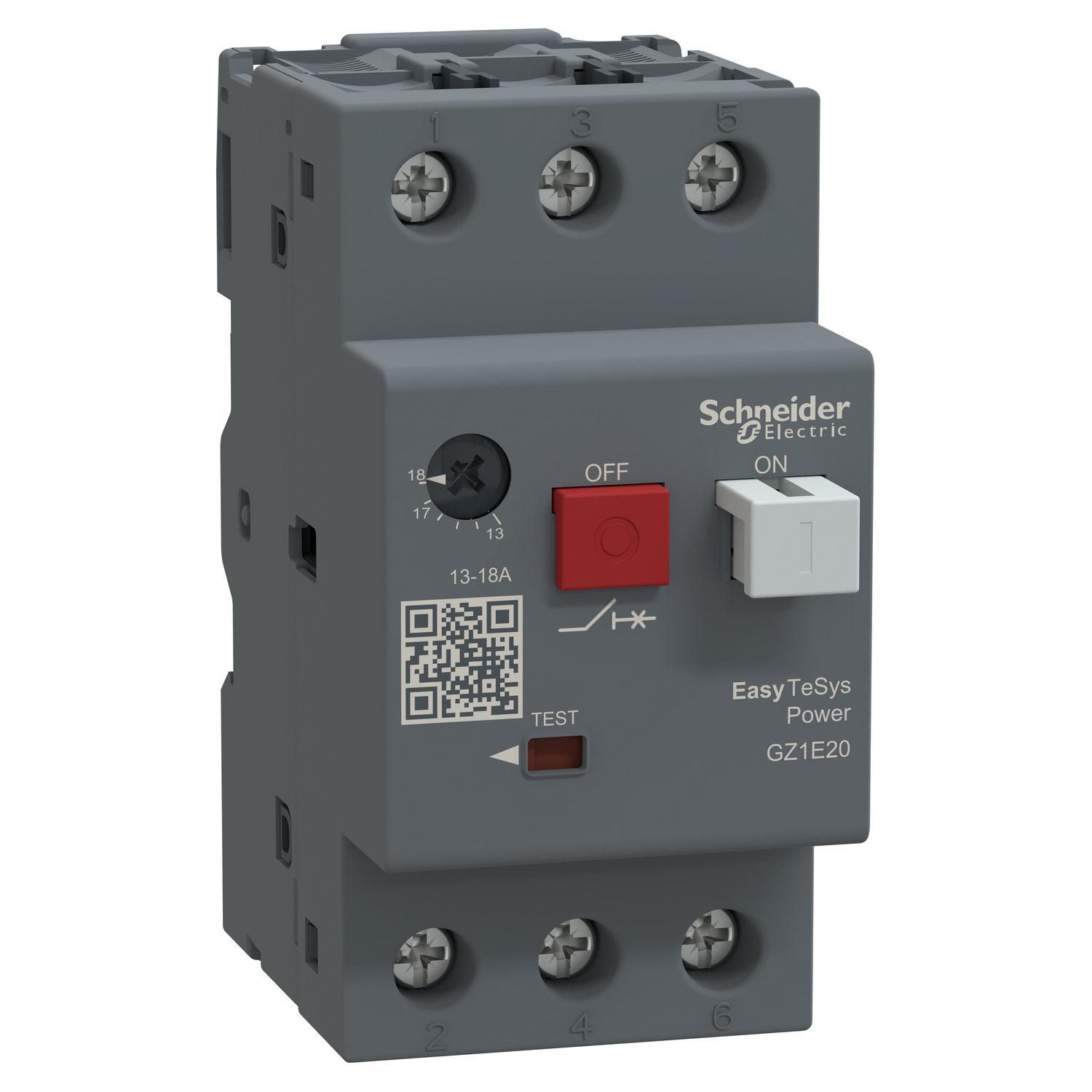 Schneider GZ1E20 | Motor circuit breaker,Easy TeSys Power,GZ1E,AC-3,3P,13..18A,thermal magnetic trip