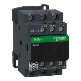 Schneider LC1D18M7 Contactor | TeSys D- 3P(3 NO) - AC-3 - <= 440 V 18 A - 220 V AC coil