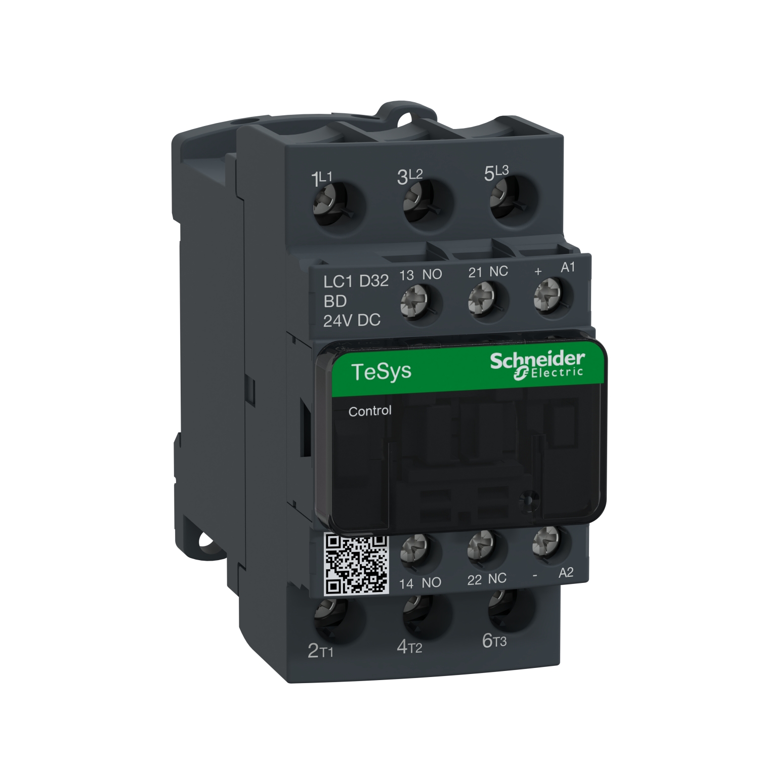 Schneider LC1D32BD Contactor | TeSys D - 3P(3 NO) - AC-3 - <= 440 V 32 A - 24 V DC coil