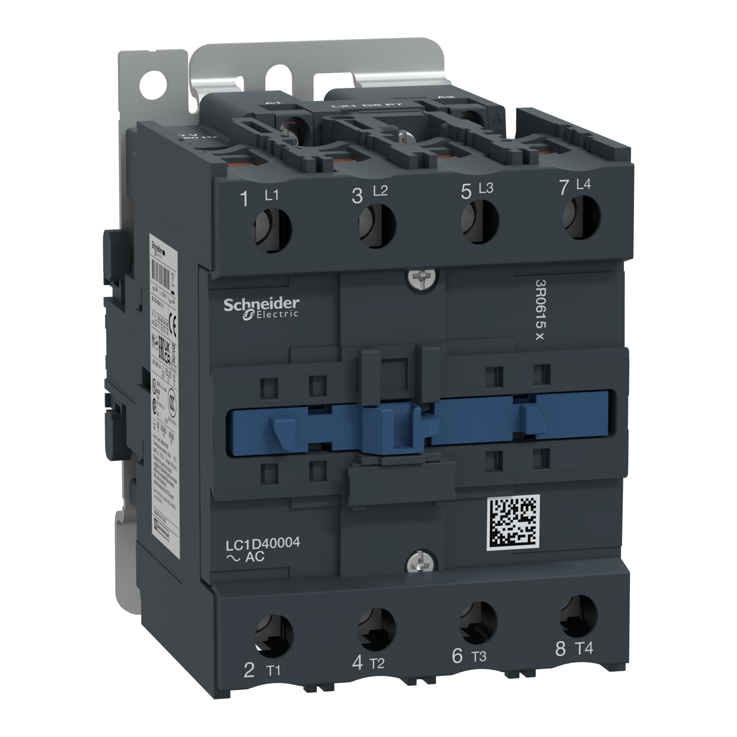 Schneider LC1D40004P7 Contactor | TeSys LC1-D - 4 poles - AC-1 440V 60 A - coil 230 V AC