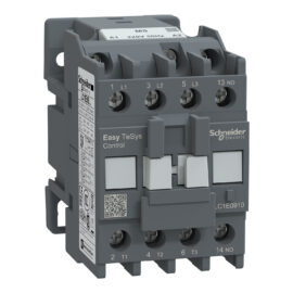 Schneider LC1E0910M5 | Contactor,Easy TeSys Control,LC1E,3P(3NO),AC-3,<=440V,9A,220V AC coil,50Hz,1NO auxiliary contact