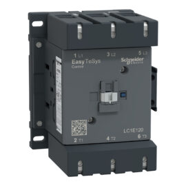 Schneider LC1E120M5 | Contactor,EasyPact TVS,3P(3NO),AC-3,<=440V,120A,220V AC coil,50Hz