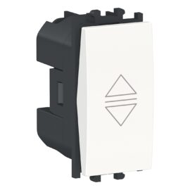 Schneider LMR0711001 | Easy Styl - 1 module Roller Blind Switch - White