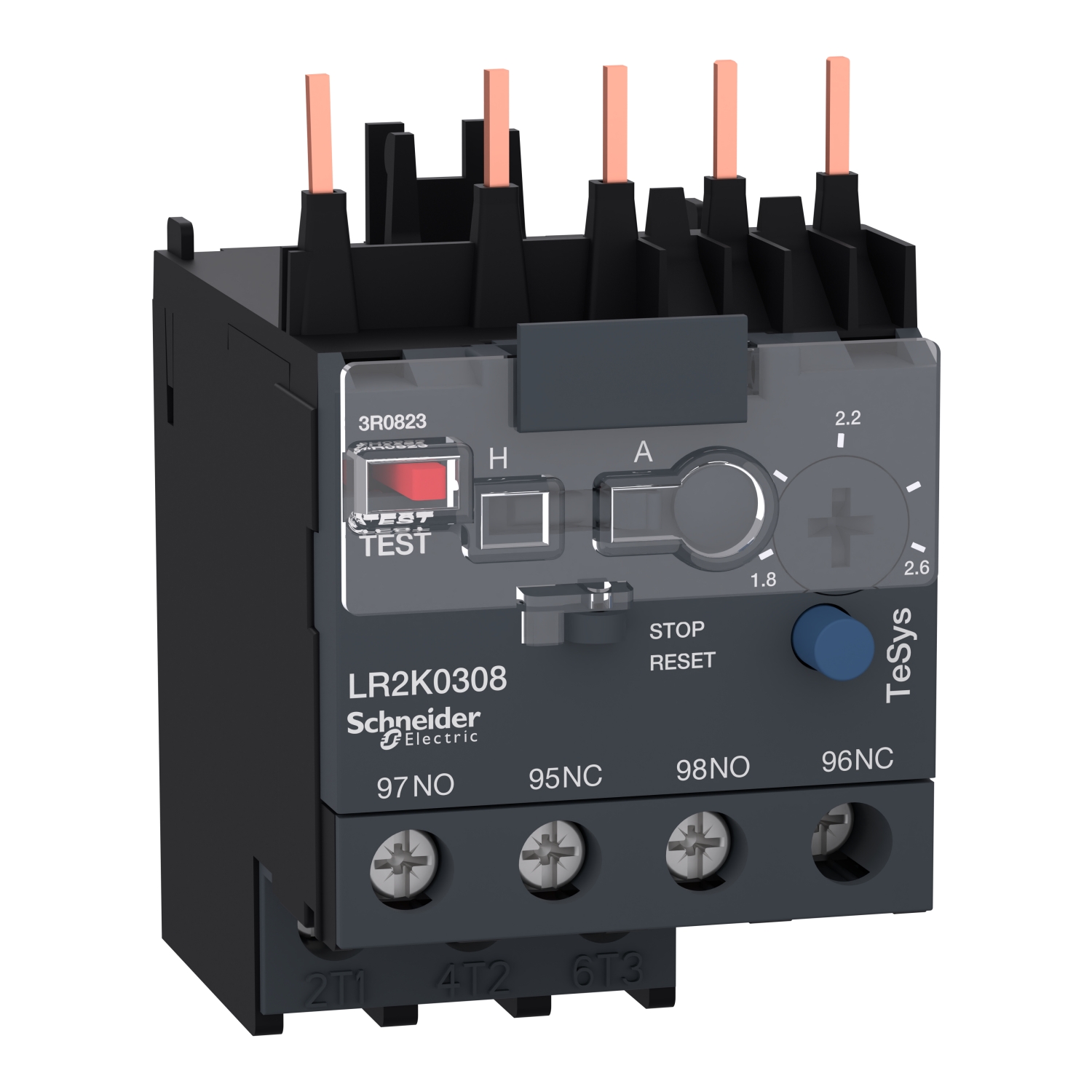 Schneider LR2K0308 | TeSys K - differential thermal overload relays - 1.8...2.6 - class 10A