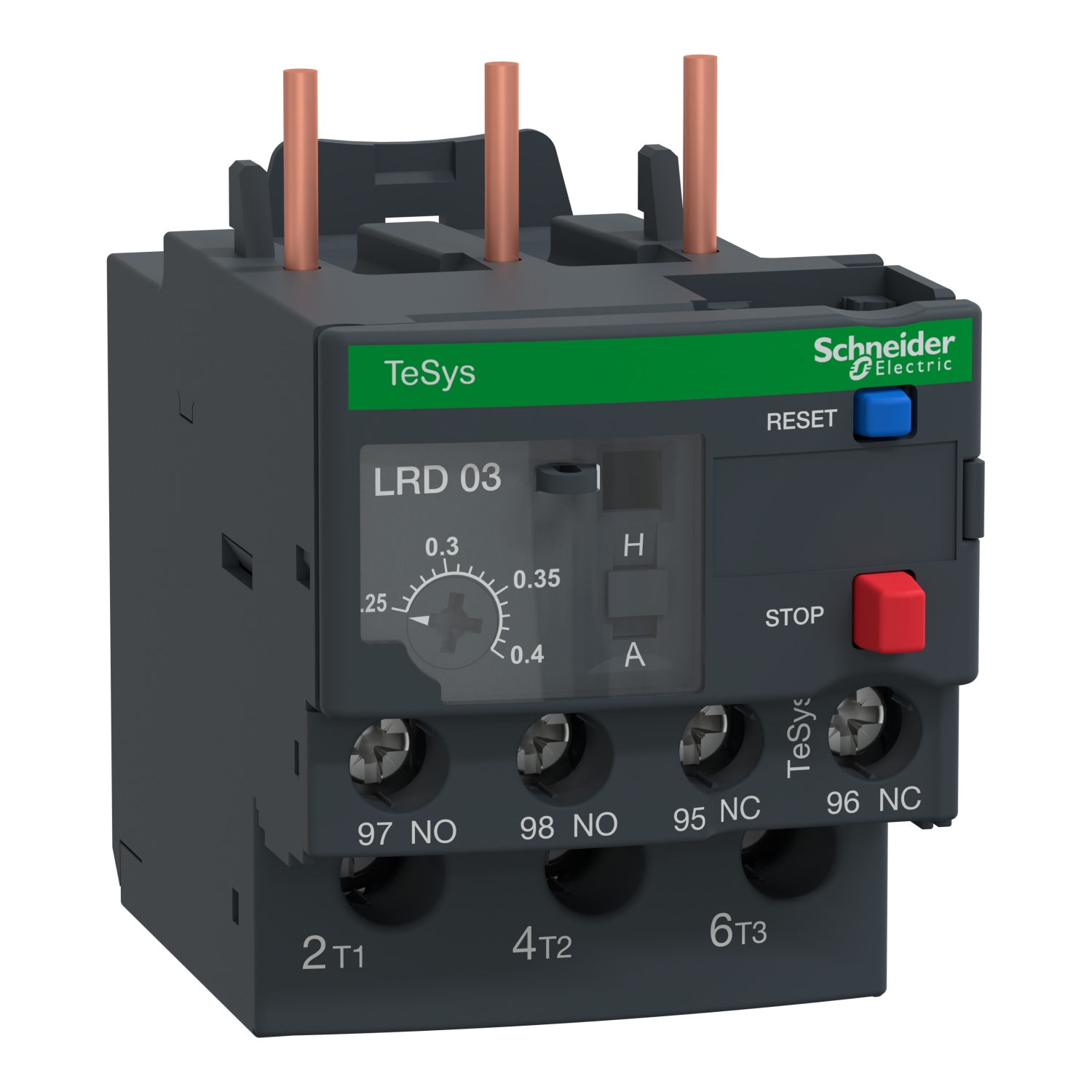 Schneider LRD03 | TeSys LRD thermal overload relays - 0.25...0.4 A - class 10A