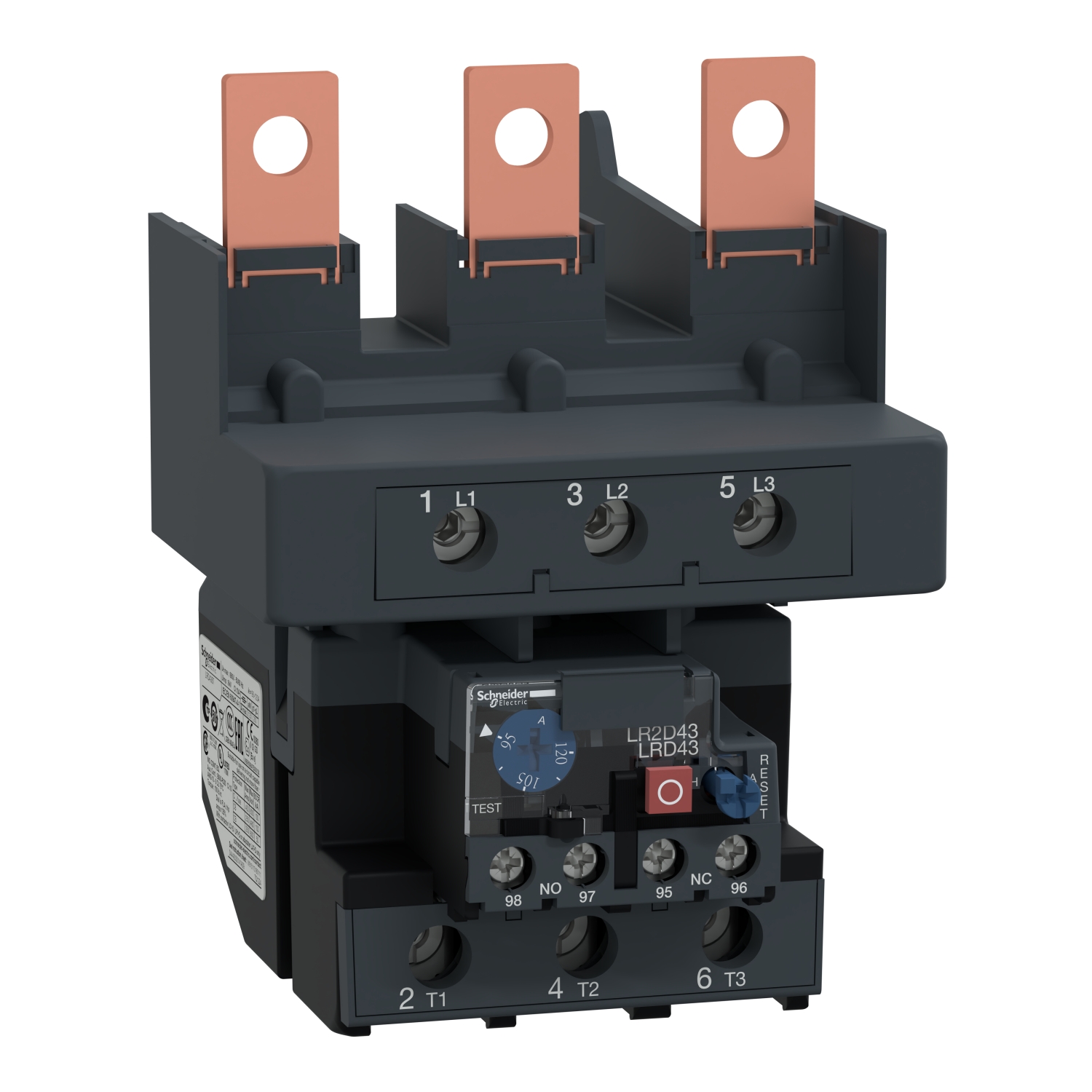 Schneider LRD4367 | TeSys LRD thermal overload relays - 95...120 A - class 10A