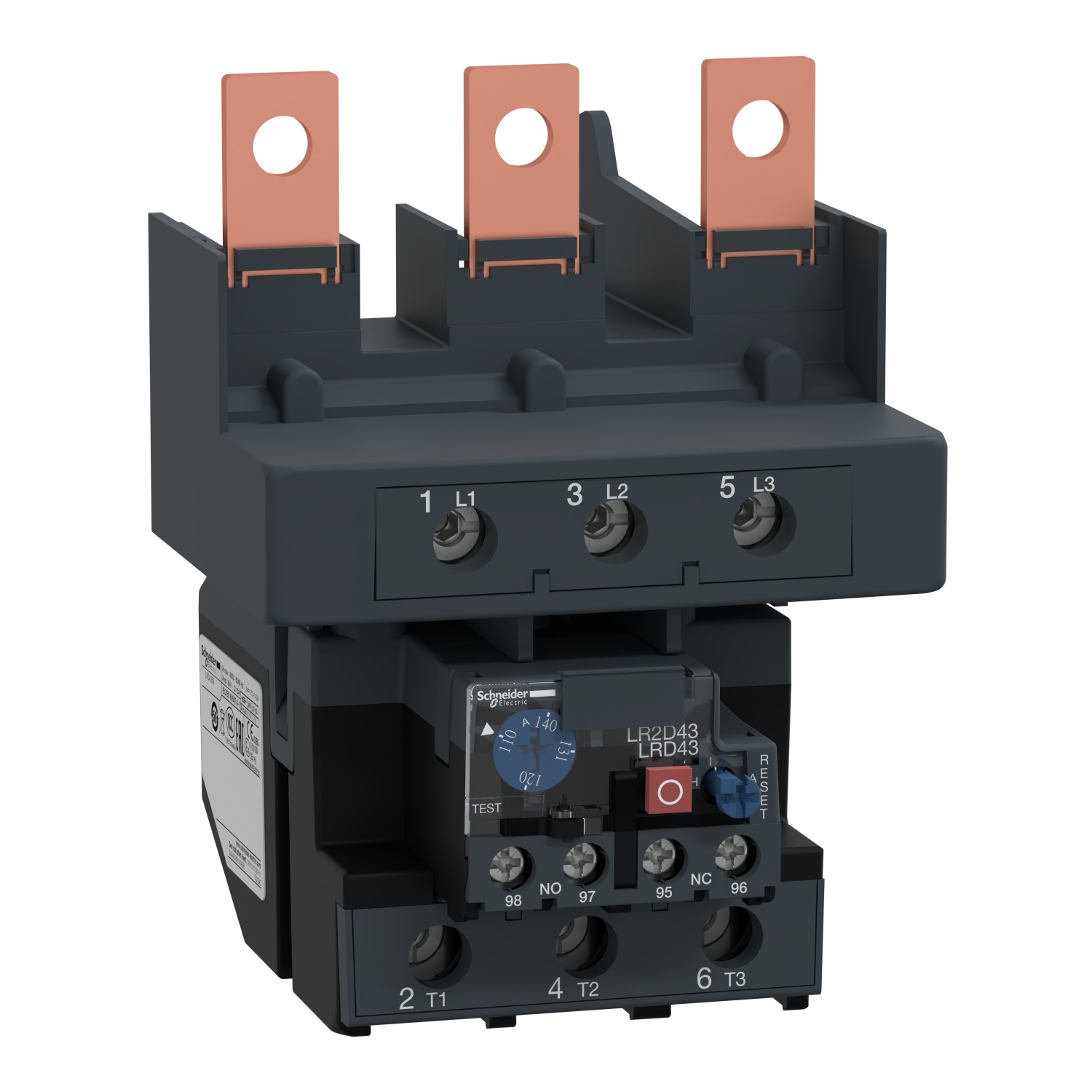 Schneider LRD4369 | TeSys LRD thermal overload relays - 110...140 A - class 10A
