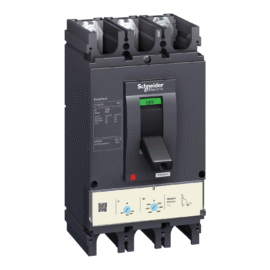 Schneider LV563306 | circuit breaker EasyPact CVS630F, 36 kA at 415 VAC, 600 A rating thermal magnetic TM-D trip unit, 3P 3d