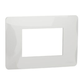 Schneider NU210318 | Cover frame, New Unica, 1 gang, 3 modules, white