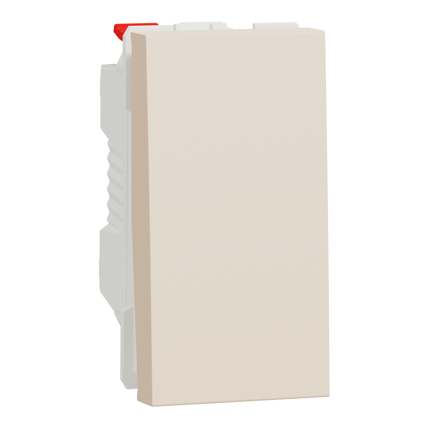 schneider NU310644 | Push button switch, New Unica, 10A, 1 module, beige
