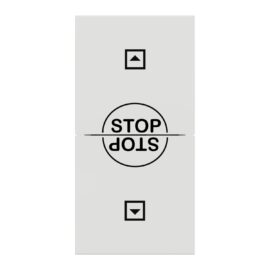 Schneider NU310818SC New Unica | Roller blind pushbutton switch, New Unica, 10 AX, 250 V, AC, 1 module, white