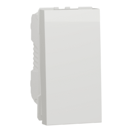 Schneider NU316118 |Switch, New Unica, mechanism, 1-pole 1-way, 16AX, 1 module, screw terminals, untreated, IP4X, white