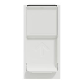 Schneider NU341418 New Unica | Data socket, New Unica, mechanism, RJ45, U/UTP, straight, click, shuttered, white