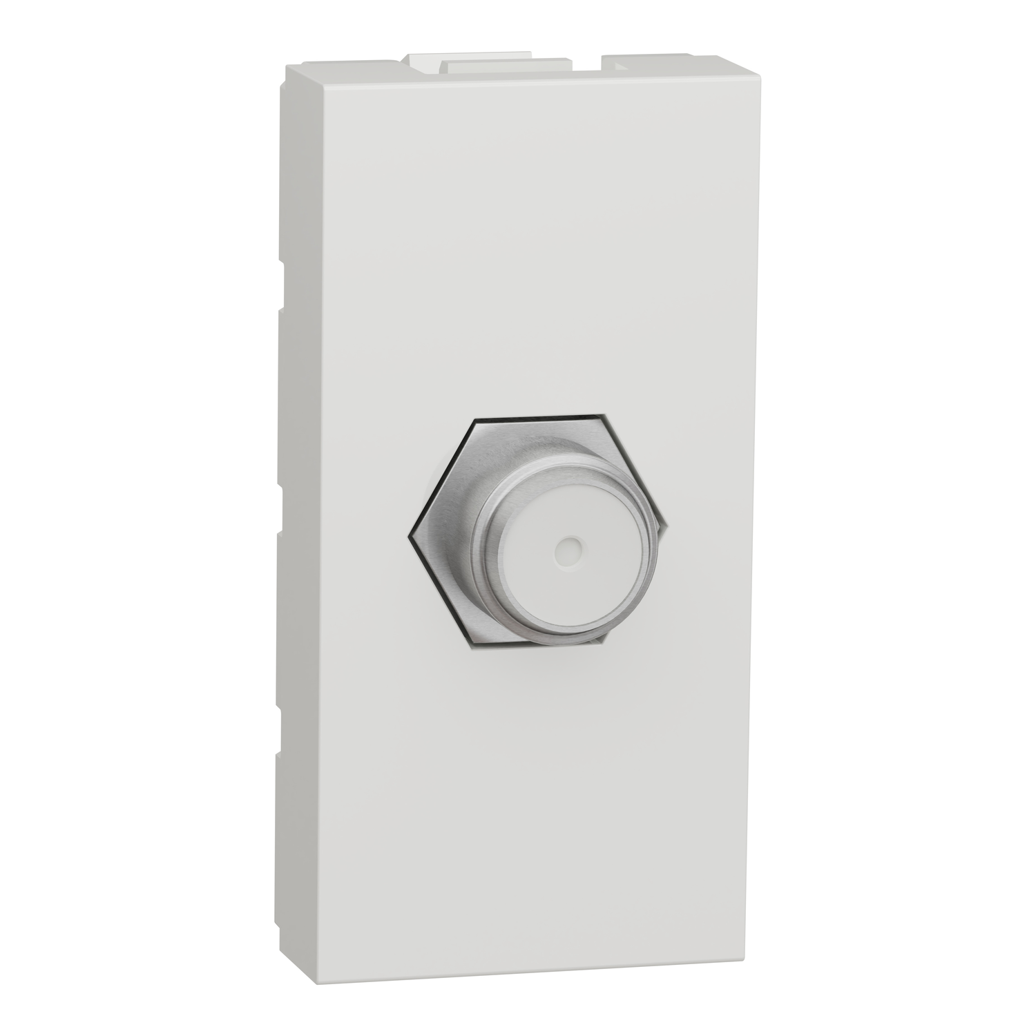 Schneider NU346818 | TV socket, New Unica, mechanism, 1 module, F-Type, IP2xC, white