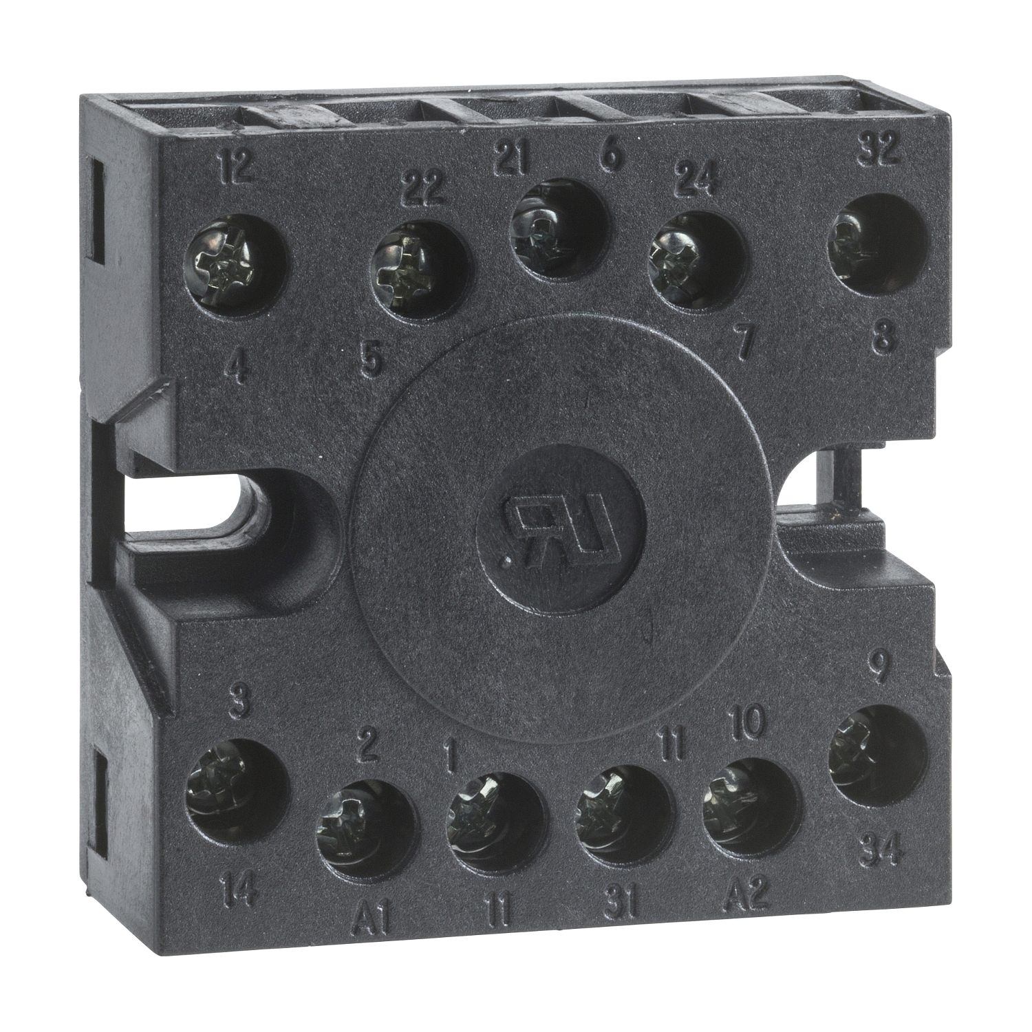 Schneider RE48ASOC11AR | IP20 socket with screw terminal connections on rear face