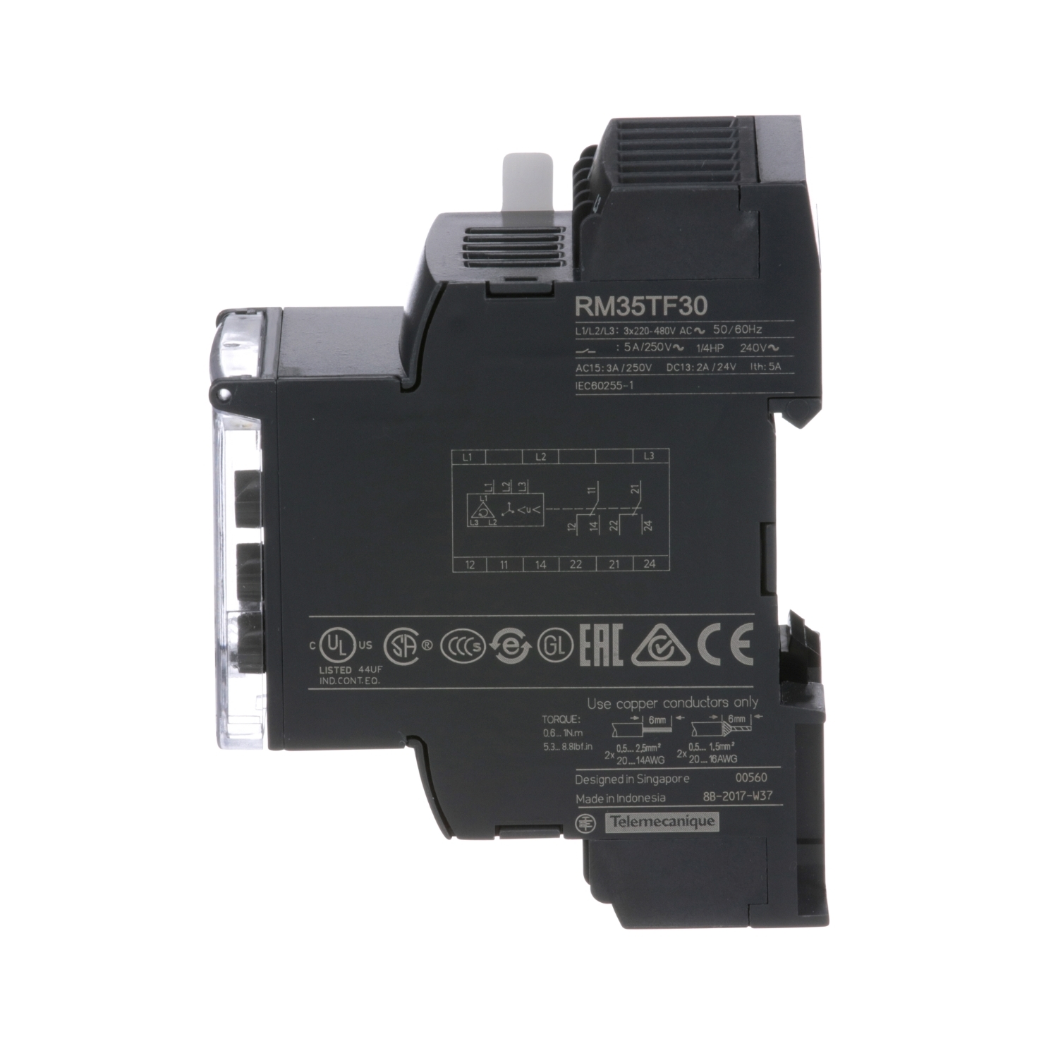 Schneider RM35TF30 | Multifunction phase control relay RM35-T - range 194..528 V AC