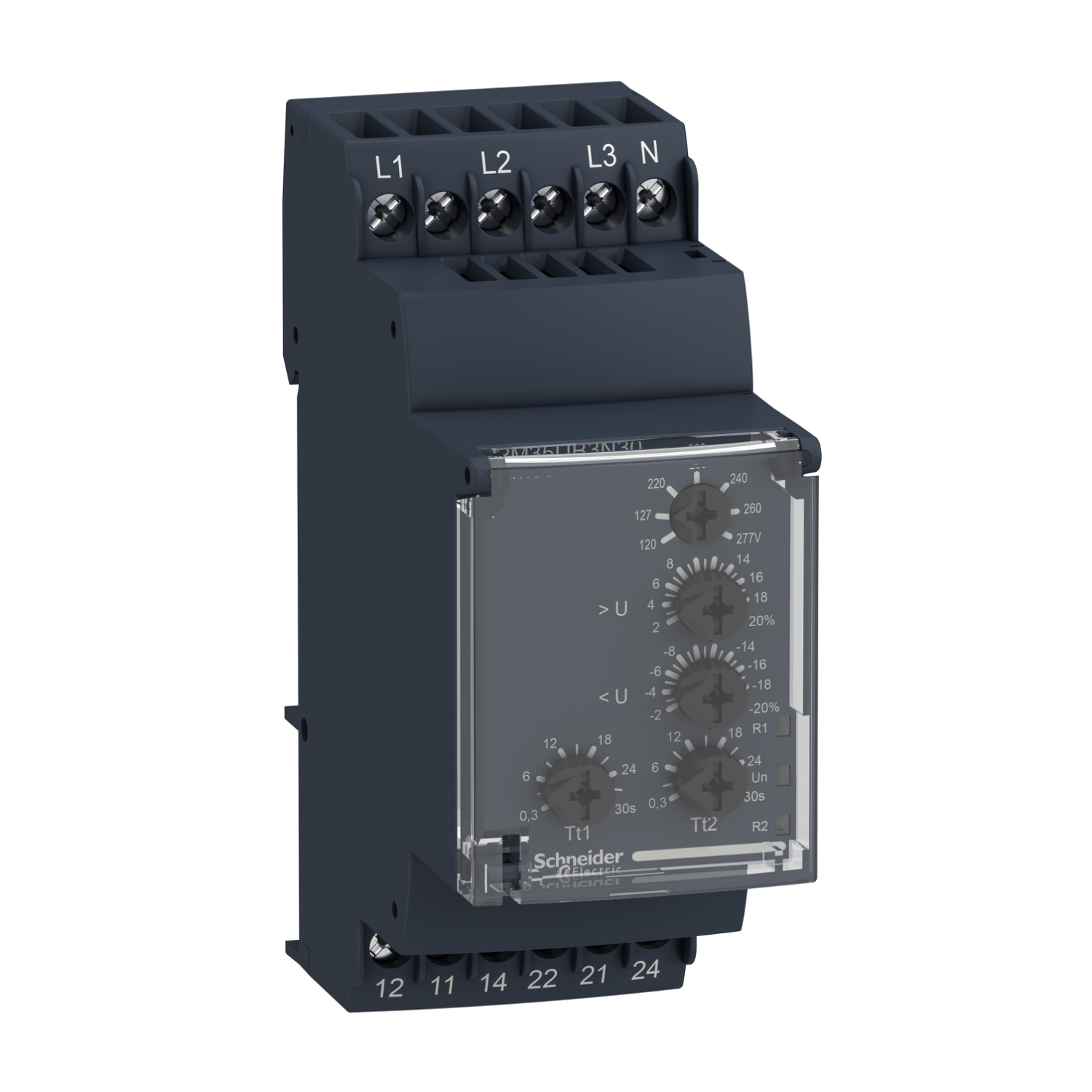 Schneider RM35UB3N30 | Voltage control relay RM35-U - range 114..329 V AC