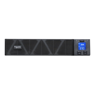 Schneider SRVS3KRI UPS | Easy UPS 1 Ph On-Line, 3kVA, Rackmount 2U, 230V, 6x IEC C13 + 1x IEC C19 outlets, Intelligent Card Slot, LCD, W/O rail kit