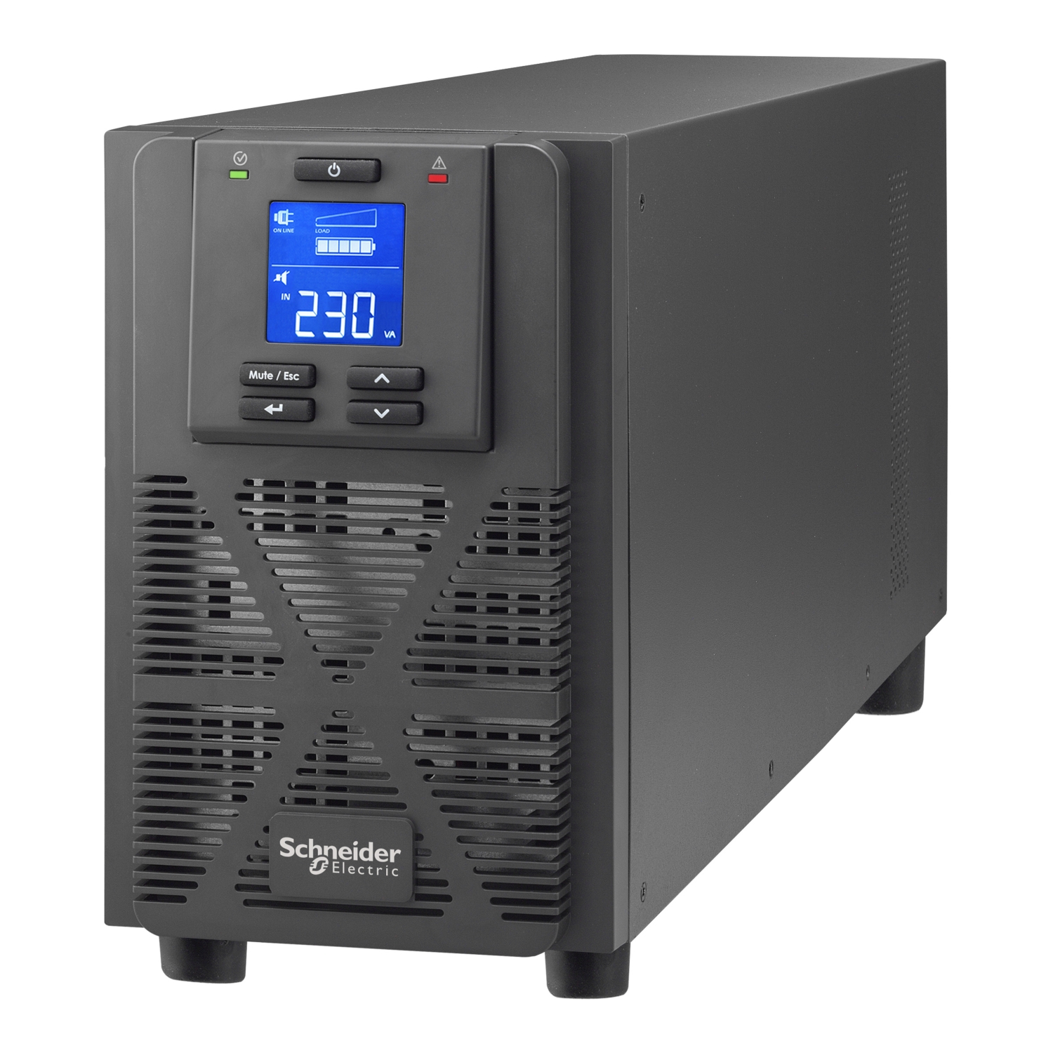 Schneider SRVS2KI UPS | Easy UPS 1 Ph On-Line, 2000VA, Tower, 230V, 4x IEC C13 outlets, Intelligent Card Slot, LCD - Pure Sine wave