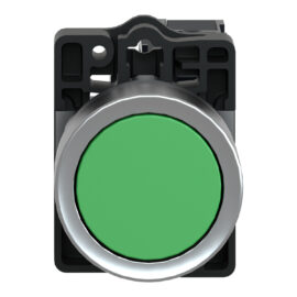 Schneider XA2EH031 | Round green push-button Ø 22 -push push - 1NO