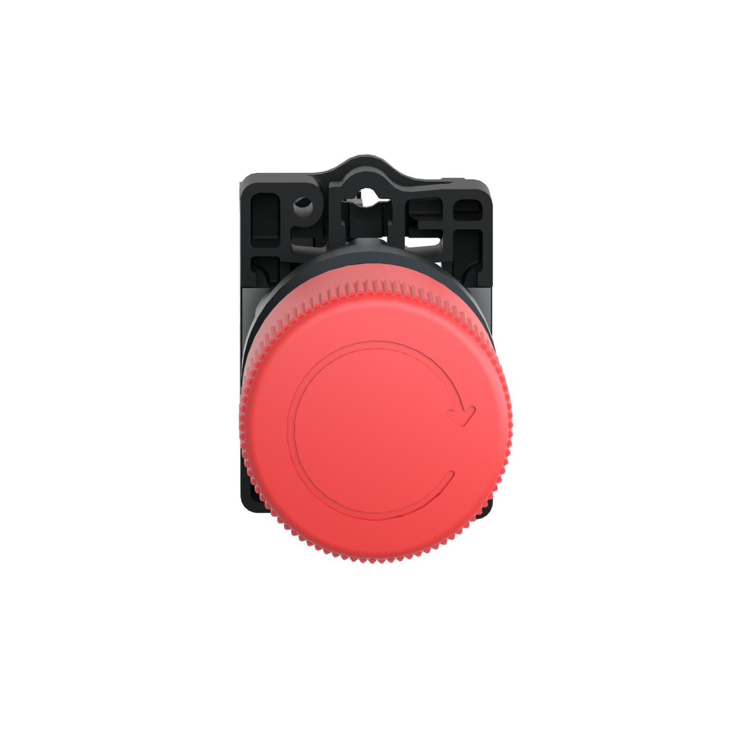 Schneider XA2ES442 | Black Ø30 Emergency swtiching off push-button Ø22 non trigger - turn release 1NC