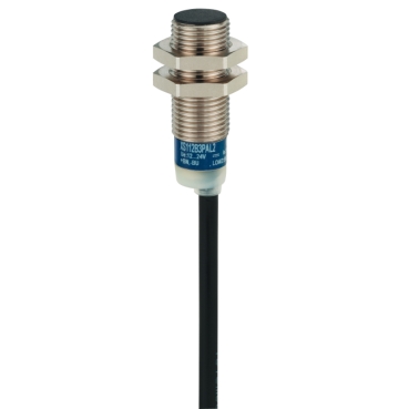 Telemecanique XS612B1MAL2 | Inductive proximity sensors XS, inductive sensor XS6 M12, L54mm, brass, Sn4mm, 24...240VAC/DC, cable 2 m