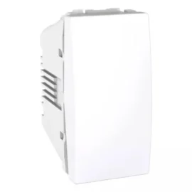 Schneider MGU3.106T.18 | Unica - push-button - 1-way - 10 A 250 VAC - 1 m - white