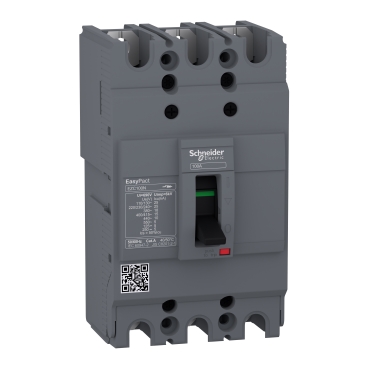 Schneider EZC100N3020 | circuit breaker Easypact EZC100N - TMD - 20 A - 3 poles 3d