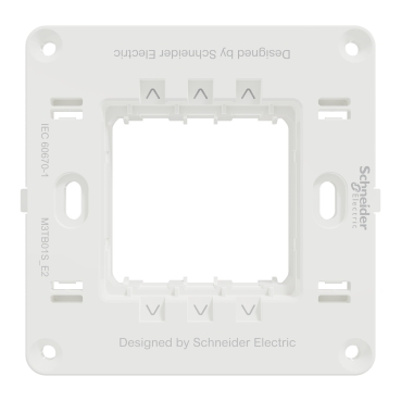 Schneider M3TB01S_E2 | Supporting Frame, Miluz E, 2 gang, white