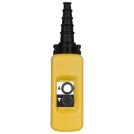 Schneider XACA291 | Pendant control station, plastic, yellow, 2 push buttons