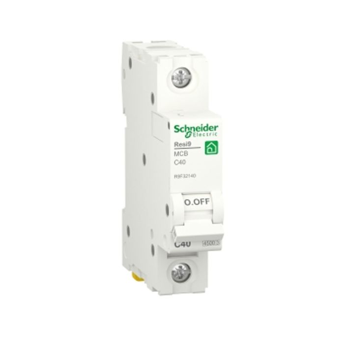 Schneider R9F32140 | Miniature circuit breaker (MCB), Resi9, 2P, 40A, C curve, 4500A (IEC/EN 60898-1)