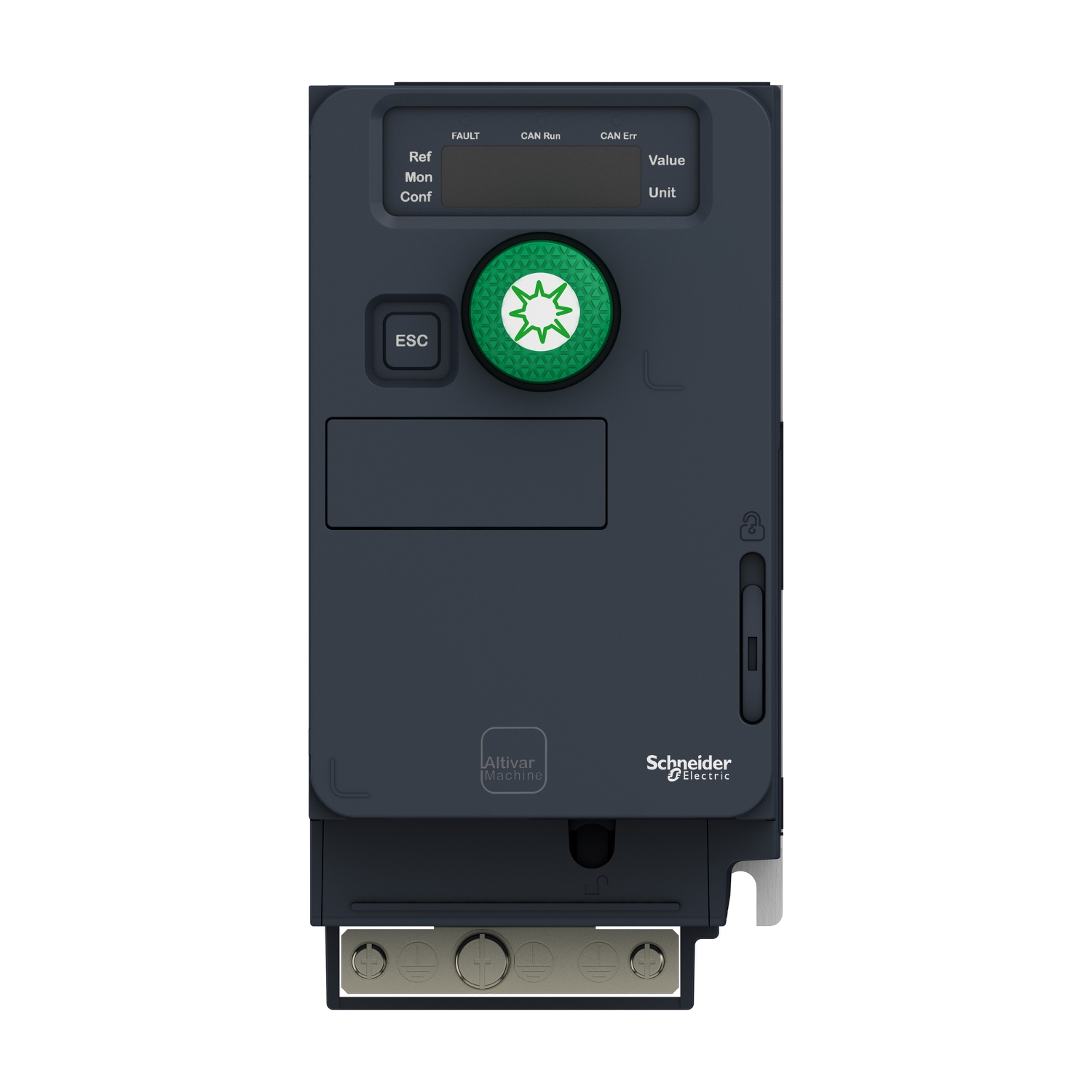 Schneider ATV320U04M2C412 | Variable speed drive, Altivar Solar, 0.37kW, 200 to 240V, 1 phase, compact