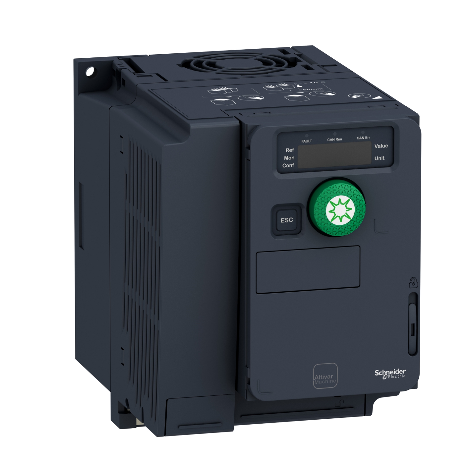 Schneider ATV320U07N4C412 | Variable speed drive, Altivar Solar, 0.75kW, 380 to 500V, 3 phases, compact