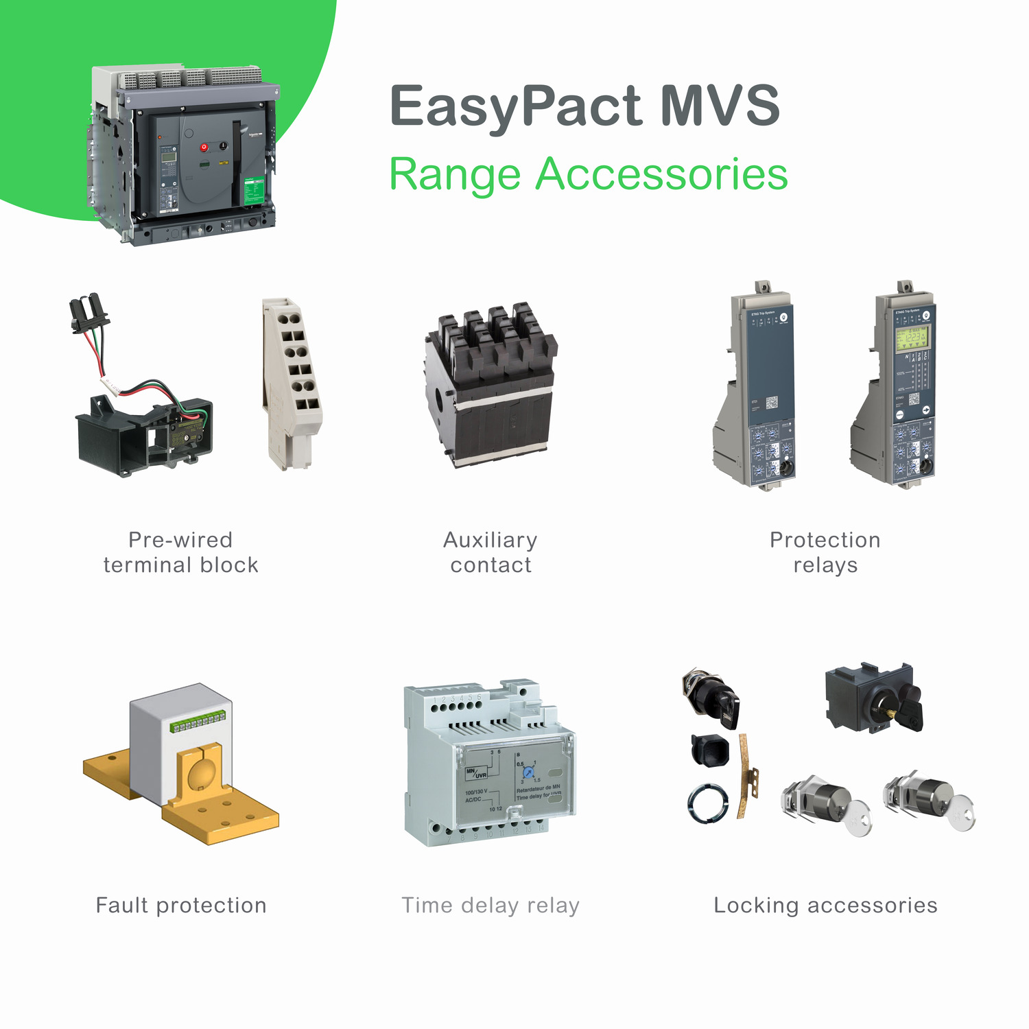 Schneider MVS16H3MF2L | EP MVS CB 1600A 65kA 3P MF ET2 fixed manual circuit breaker