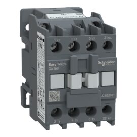 Schneider LC1E2501M7 |  Contactor,Easy TeSys Control,LC1E,3P(3NO),AC-3/AC-3e,<=440V,25A,220V AC coil,50/60Hz,1NC auxiliary contact